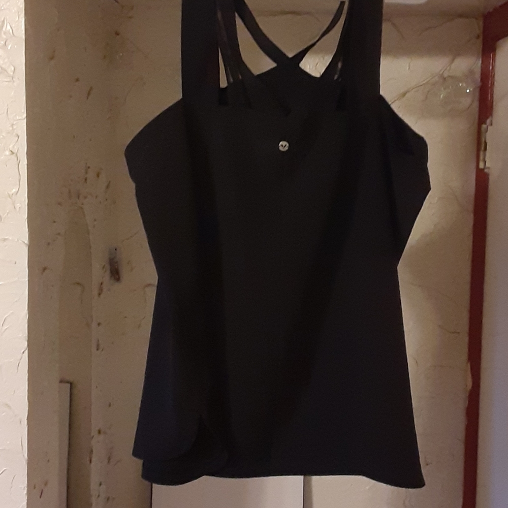 Black workout shirt